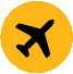 An icon depicting an airplane.